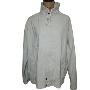 Vintage 1980s Oakton LTD Men’s XLARGE TALL Lined Full Zip Green Jacket Normcore